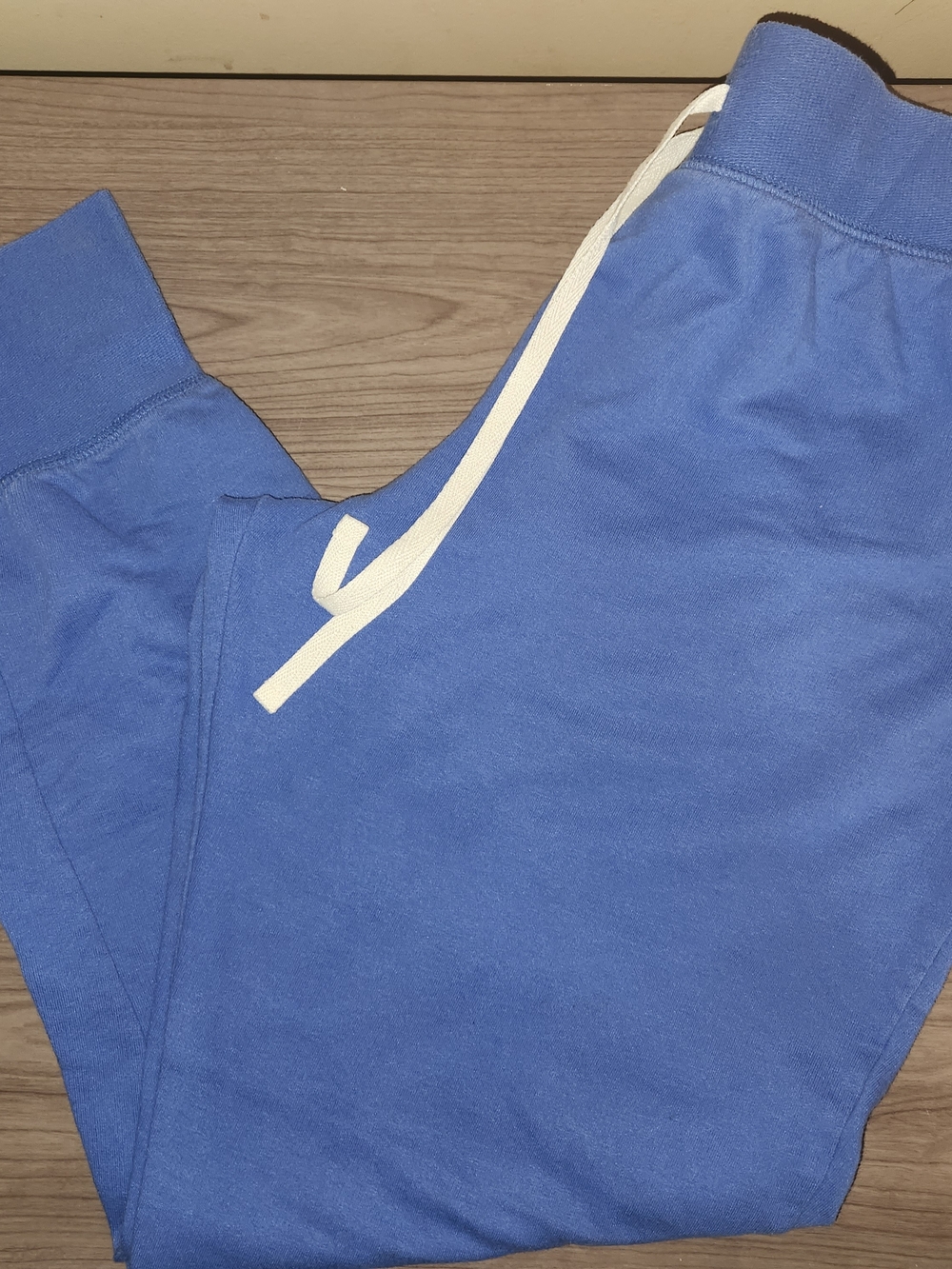SO Blue Track Joggers with White Drawstring